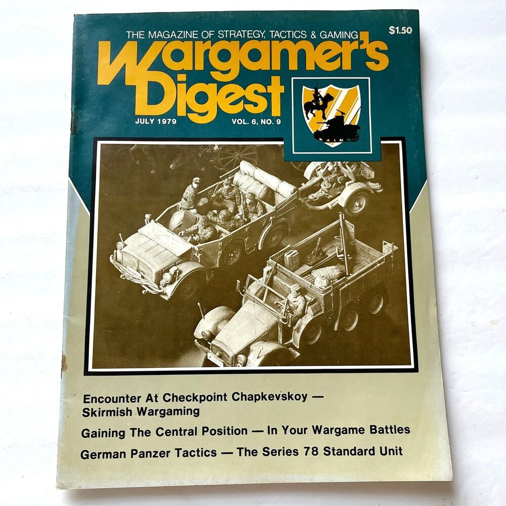 Wargamer's Digest Strategy Tactics & Gaming Vintage July 1979 Vol. 6 No. 9